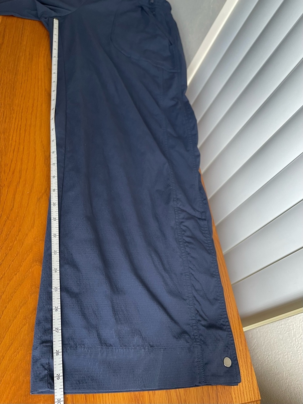 Athleta Trekkie High Rise Baggy Parachute Pants Navy Blue Size L - Picture 9 of 16